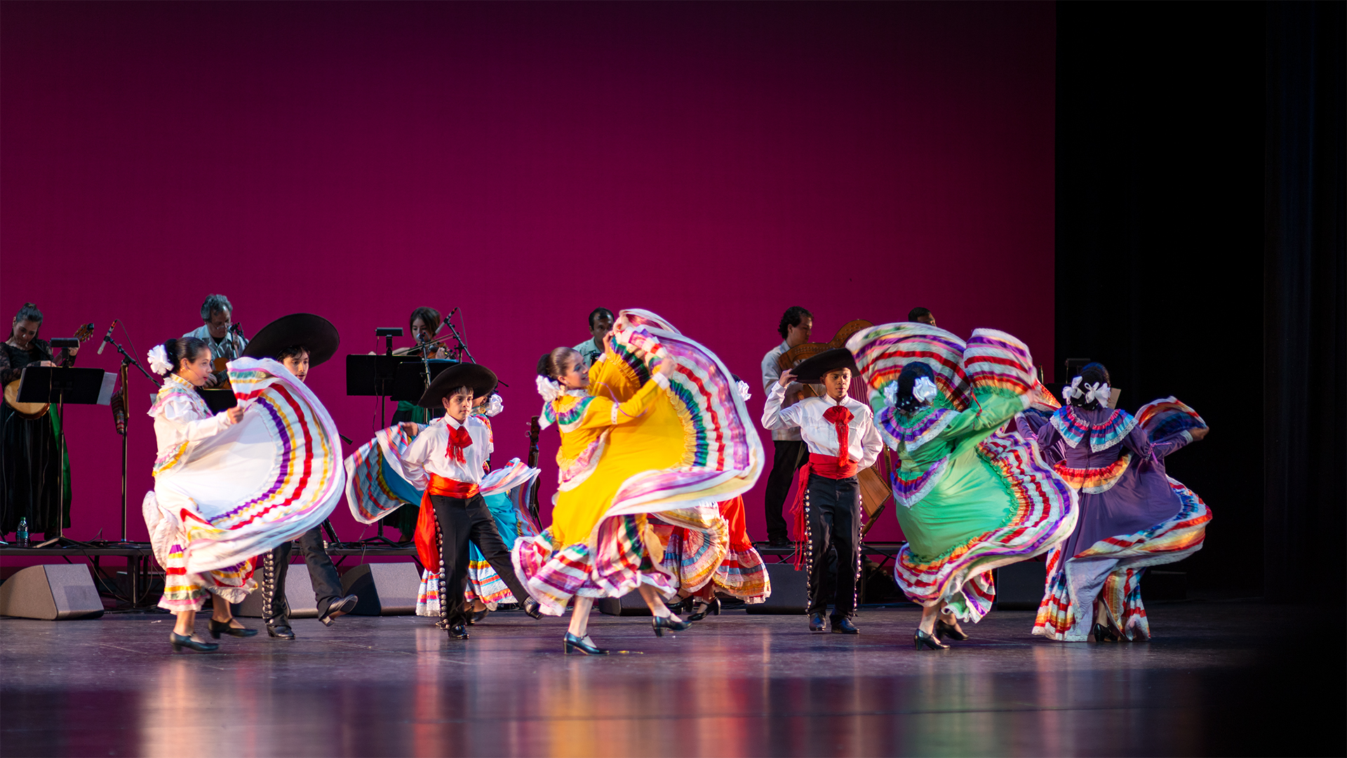 The Company's children's group performing a dance from Jalisco